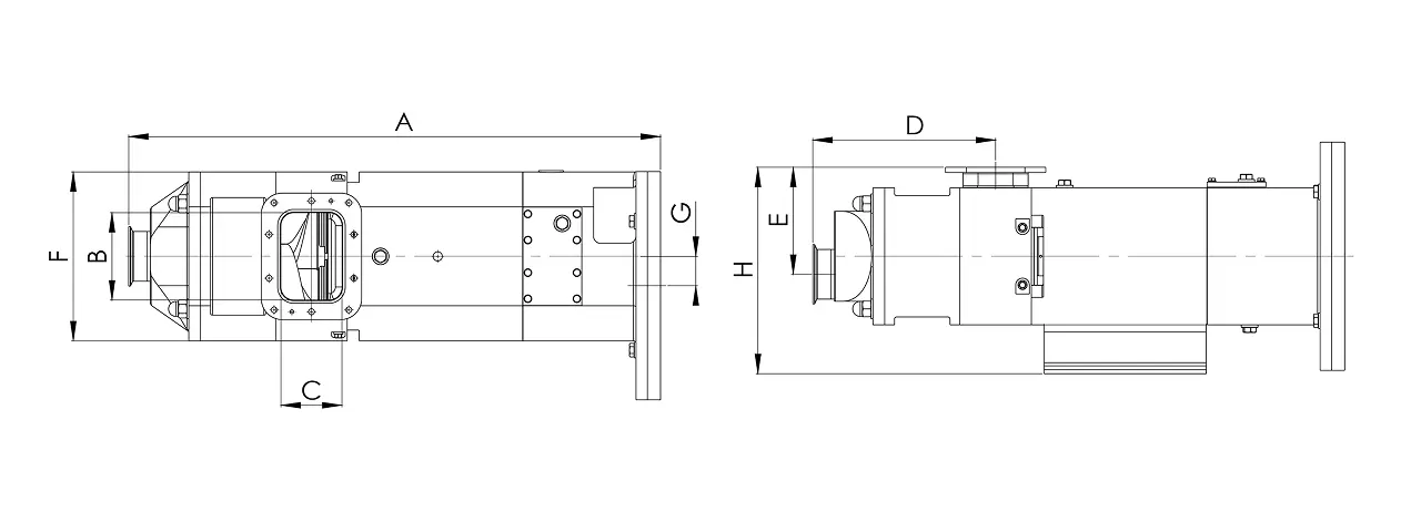 HopperPump technical drawing