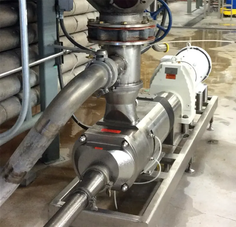 An Axiflow pump installed in an industrial application